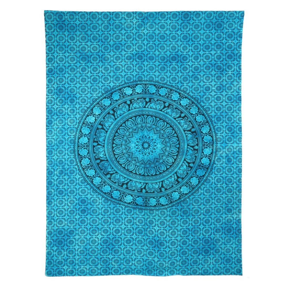 Oussum Home Decor Wall Hanging Tapestry Twin Blue Ombre Tapestries for Dorm - Picture 3 of 3
